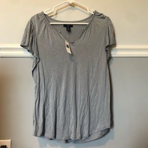 NWT GAP Flutter Sleeve Gray Tee Shirt Size Small